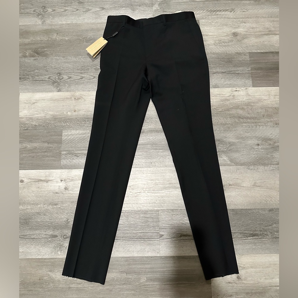 Burberry Wool Black Dress Trousers
